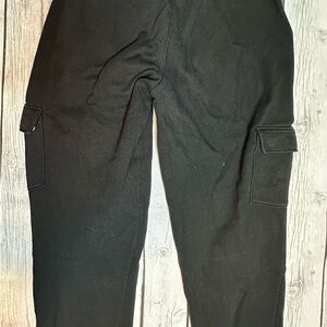 PINK Black Cargo Pants